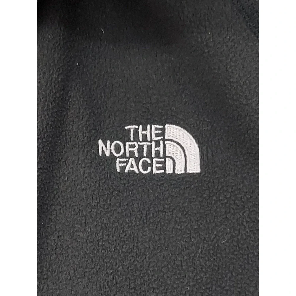 North Face Fleece Pullover‎ Mens Large Black Flashdry 1/4 Zip Outdoor Zip Pocket